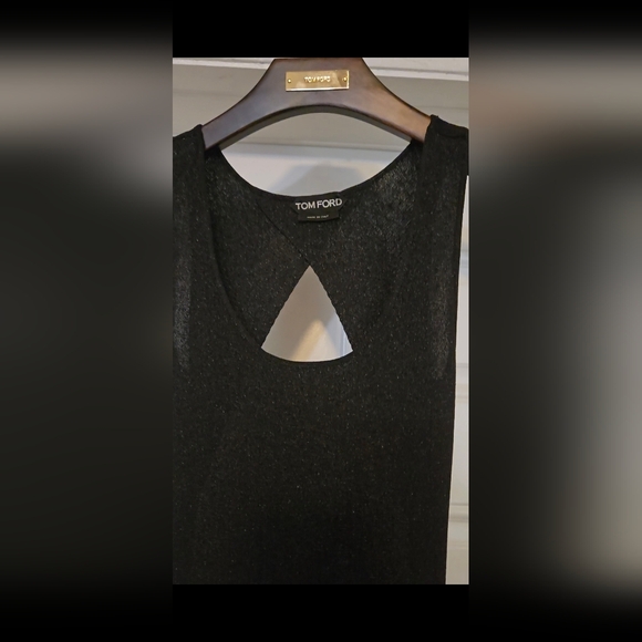 Tom Ford Black Knit Metallic Maxi dress Size XXS - Picture 7 of 16